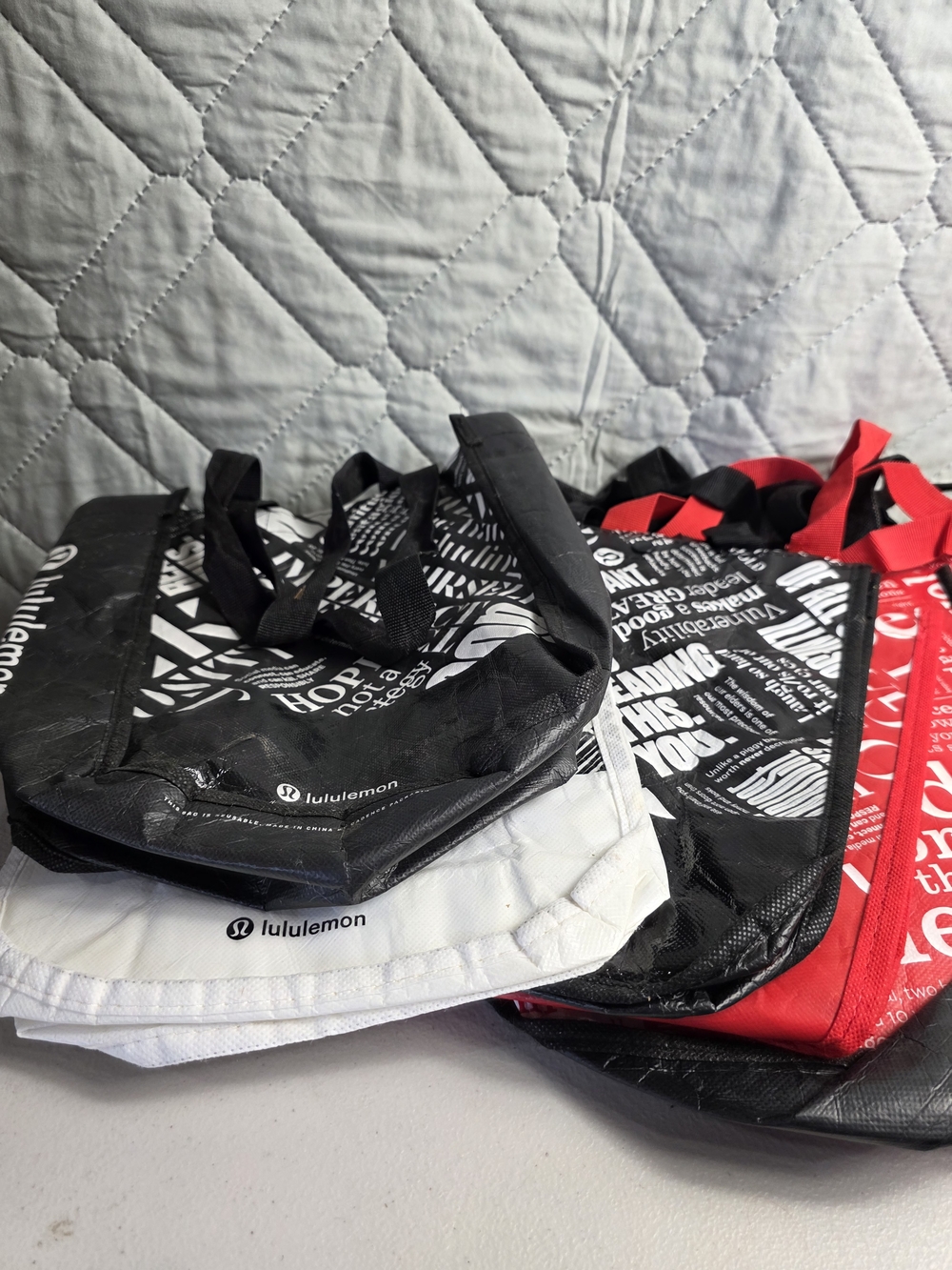 lululemon athletica  Reusable  Bags- Black/White/Red
